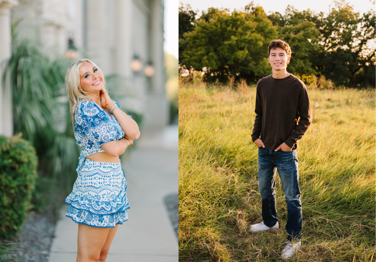 Seniors, Madeline Labunski and Noah Melton.