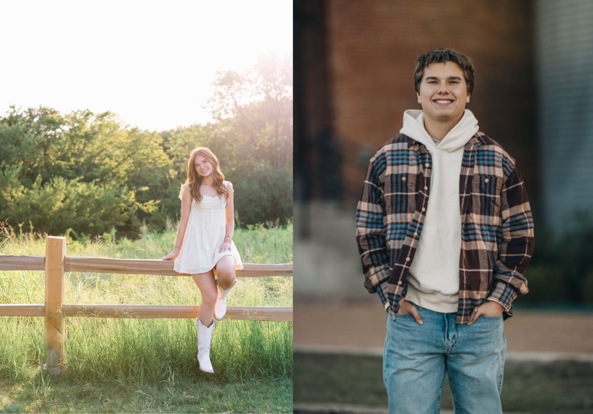 Seniors, Lizzie Gutschlag (left) and Nate Krusing (right).